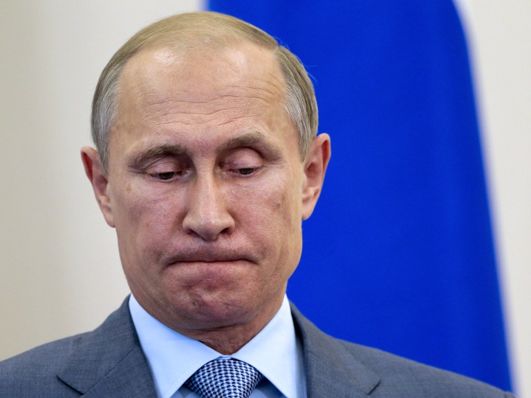 Image result for unhappy putin