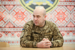 Андрей Кашуба, бывший командир ротно-тактической группы «Юг», разговаривает с Kyiv Post в Одесской военной академии. (Олег Петрасюк).